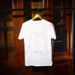 White Shirt (purple backprint)