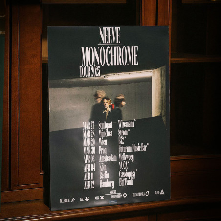 Neeve Monochrom Tour Plakat 2025